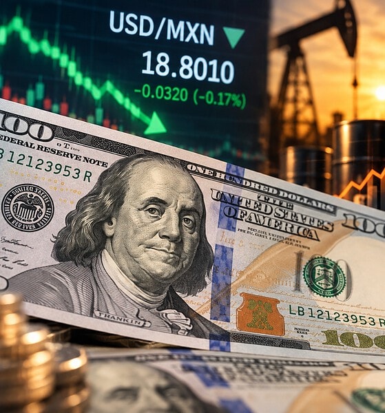 Precio del dólar HOY viernes 23 de octubre de 2026 frente al peso mexicano.