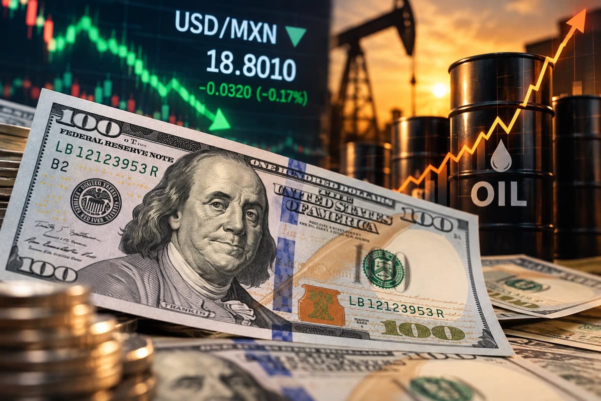 Precio del dólar HOY viernes 23 de octubre de 2026 frente al peso mexicano.