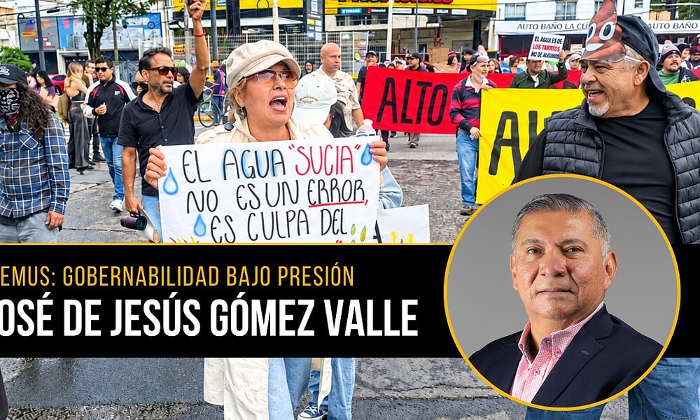 Pablo Lemus Navarro, Gobernador de Jalisco, cuya gestión enfrenta cuestionamientos sobre gobernabilidad, crisis del agua y resultados gubernamentales.