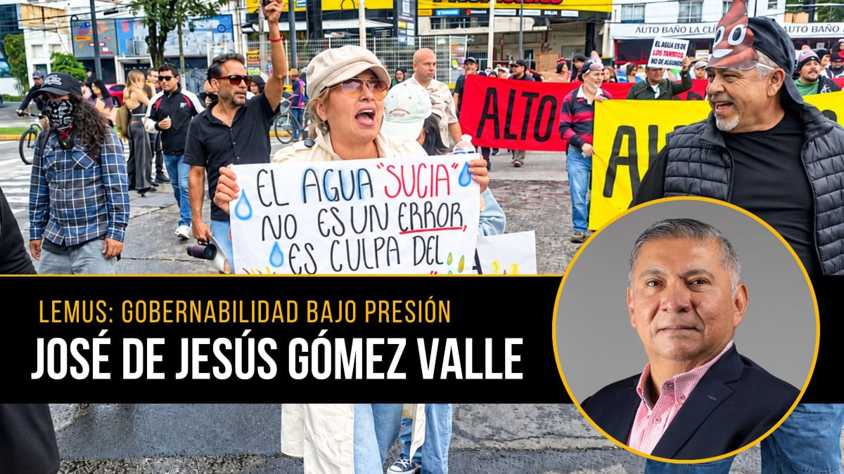 Pablo Lemus Navarro, Gobernador de Jalisco, cuya gestión enfrenta cuestionamientos sobre gobernabilidad, crisis del agua y resultados gubernamentales.