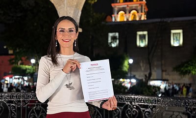 Laura Imelda Pérez, presidenta municipal de San Pedro Tlaquepaque, anuncia su registro en el proceso interno de Morena rumbo a las elecciones de 2027.