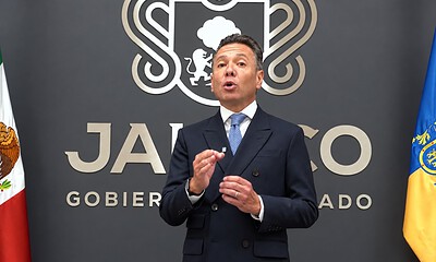 Pablo Lemus presenta proyecto hídrico de 18 mil mdp para mejorar el agua de Guadalajara.