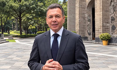 Gobernador Pablo Lemus durante un mensaje sobre la inversión de hasta 12 mil millones de pesos en obras de potabilización y saneamiento en Jalisco.
