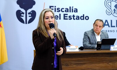 Blanca Jacqueline Trujillo Cuevas, vicefiscal especial en Personas Desaparecidas de Jalisco, presenta balance de 95 localizaciones en otras entidades del país durante 2026.