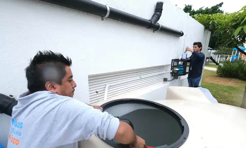Sistema Nidos de Lluvia instalado en la Unidad Deportiva Tabachines de Zapopan