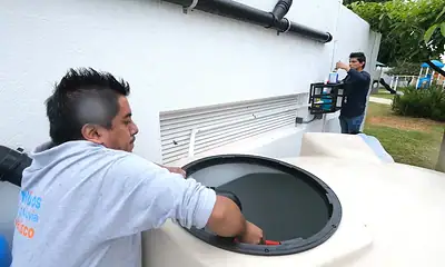 Sistema Nidos de Lluvia instalado en la Unidad Deportiva Tabachines de Zapopan
