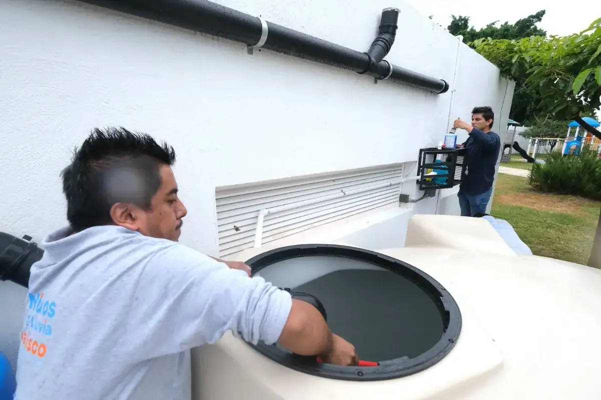 Sistema Nidos de Lluvia instalado en la Unidad Deportiva Tabachines de Zapopan