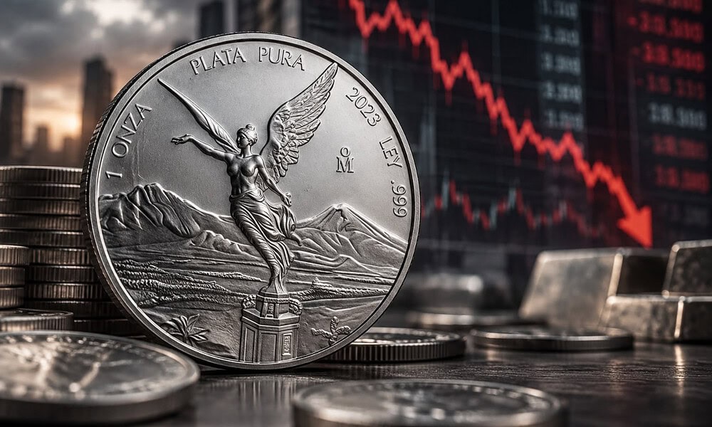 Onza de plata Libertad HOY cae 16 pesos este jueves 29 de octubre de 2026