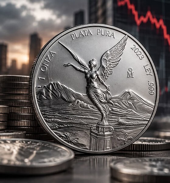 Onza de plata Libertad HOY cae 16 pesos este jueves 29 de octubre de 2026