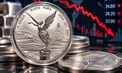 Onza de plata Libertad pierde 103 pesos durante octubre de 2026