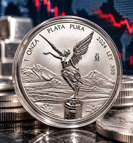 Onza de plata Libertad pierde 103 pesos durante octubre de 2026