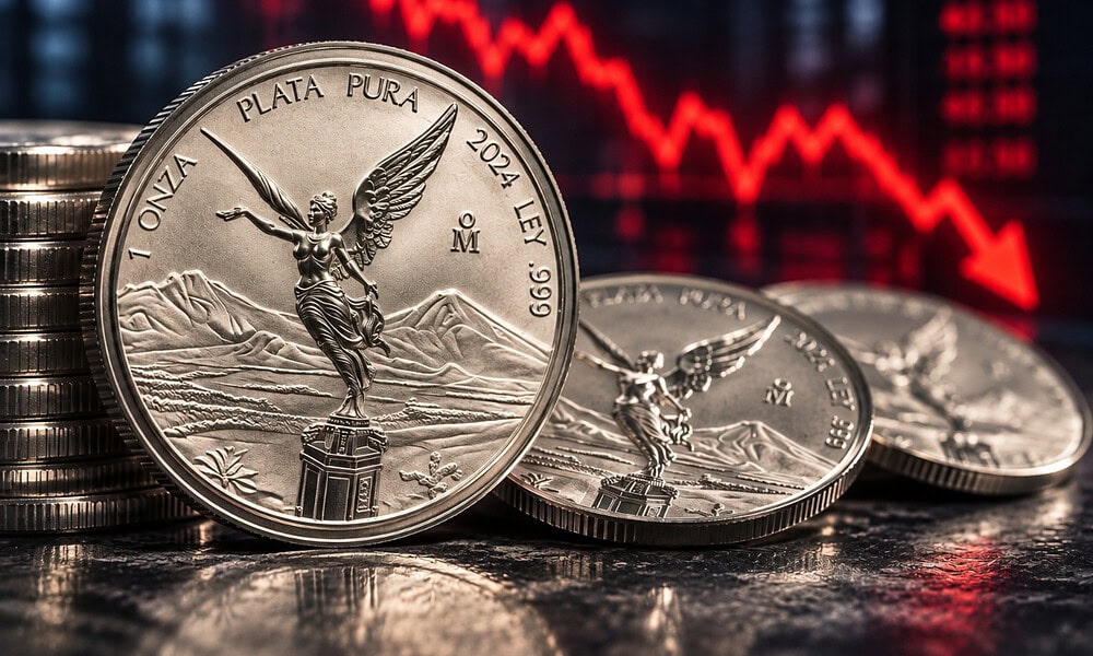 Onza de plata Libertad HOY cae 46 pesos este miércoles 14 de octubre de 2026