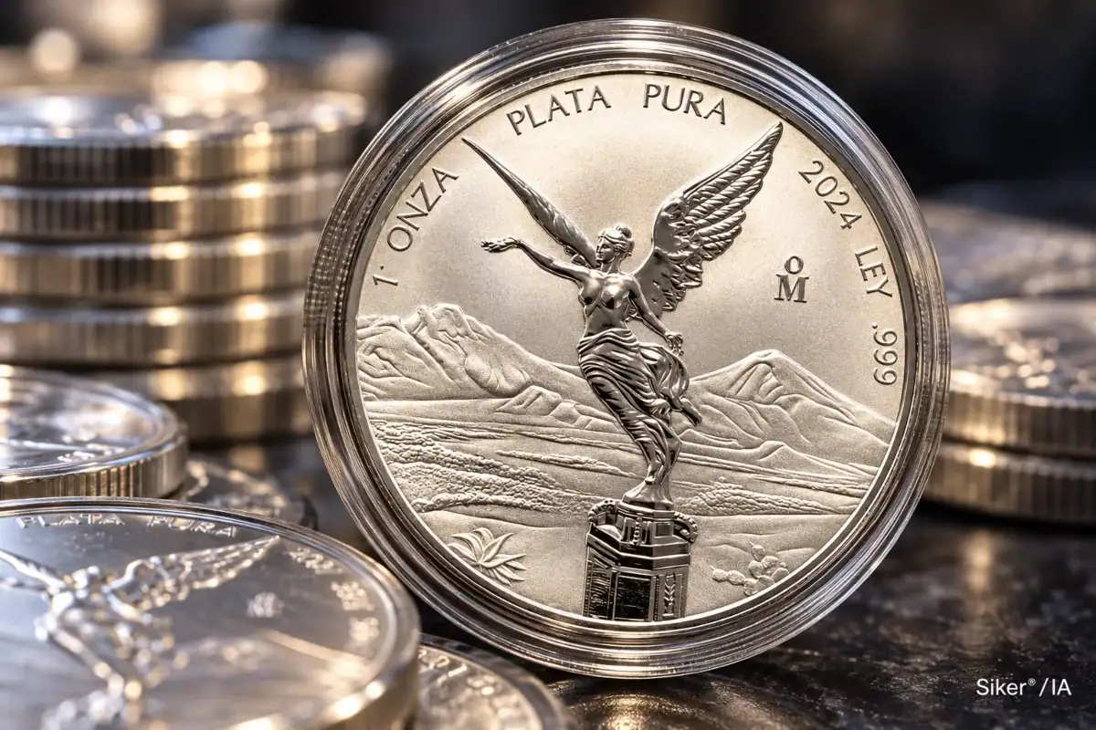 Precio de la onza de plata Libertad HOY jueves 1 de octubre de 2026