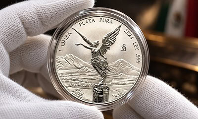 Onza de plata Libertad HOY baja seis pesos este lunes 5 de octubre de 2026