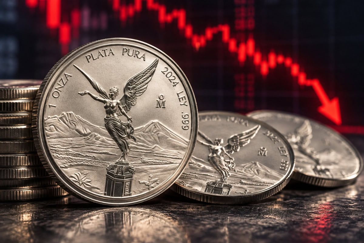 Onza de plata Libertad HOY cae 30 pesos este martes 13 de octubre de 2026