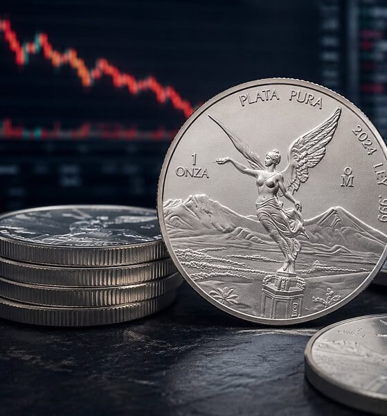 Onza de plata Libertad HOY cae siete pesos este miércoles 28 de octubre de 2026