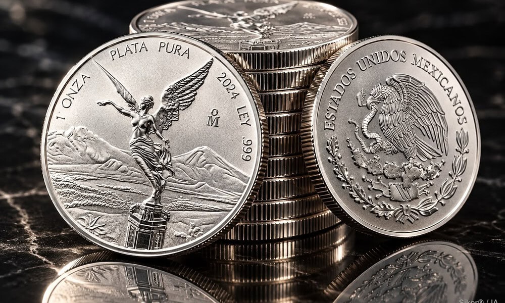 Onza de plata Libertad HOY cae nueve pesos este martes 6 de octubre de 2026