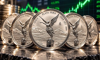 Onza de plata Libertad HOY rebota 46 pesos este viernes 9 de octubre de 2026