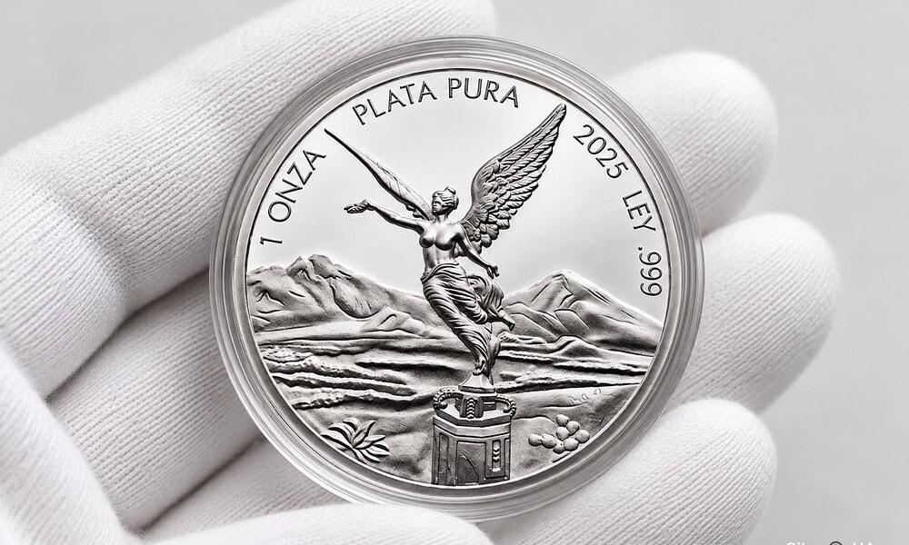 Onza de plata Libertad HOY rebota cinco pesos este martes 27 de octubre de 2026