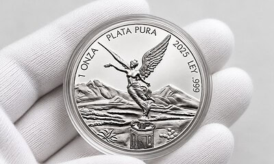 Onza de plata Libertad HOY rebota cinco pesos este martes 27 de octubre de 2026