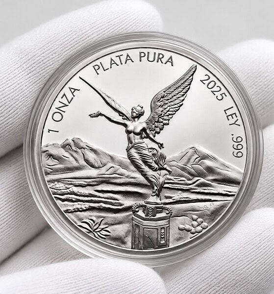 Onza de plata Libertad HOY rebota cinco pesos este martes 27 de octubre de 2026