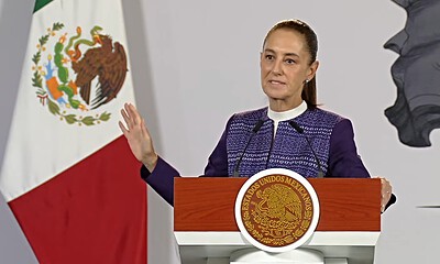 Claudia Sheinbaum pide explicaciones por actuación policial durante marcha del agua en Guadalajara.