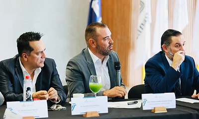 Gerardo Quirino Velázquez presenta balance de inversión y obras de Tlajomulco ante industriales