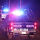 Policías municipales de Tlajomulco participan en un operativo de vigilancia para prevenir actos vandálicos durante Halloween.