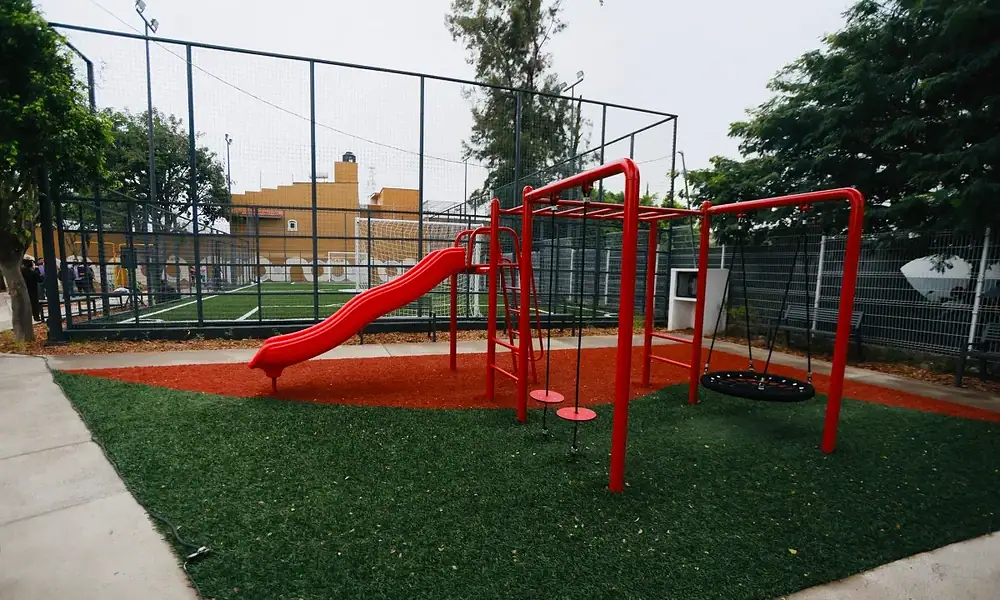 Parque Alcatraz renovado en Los Tulipanes, Tlajomulco